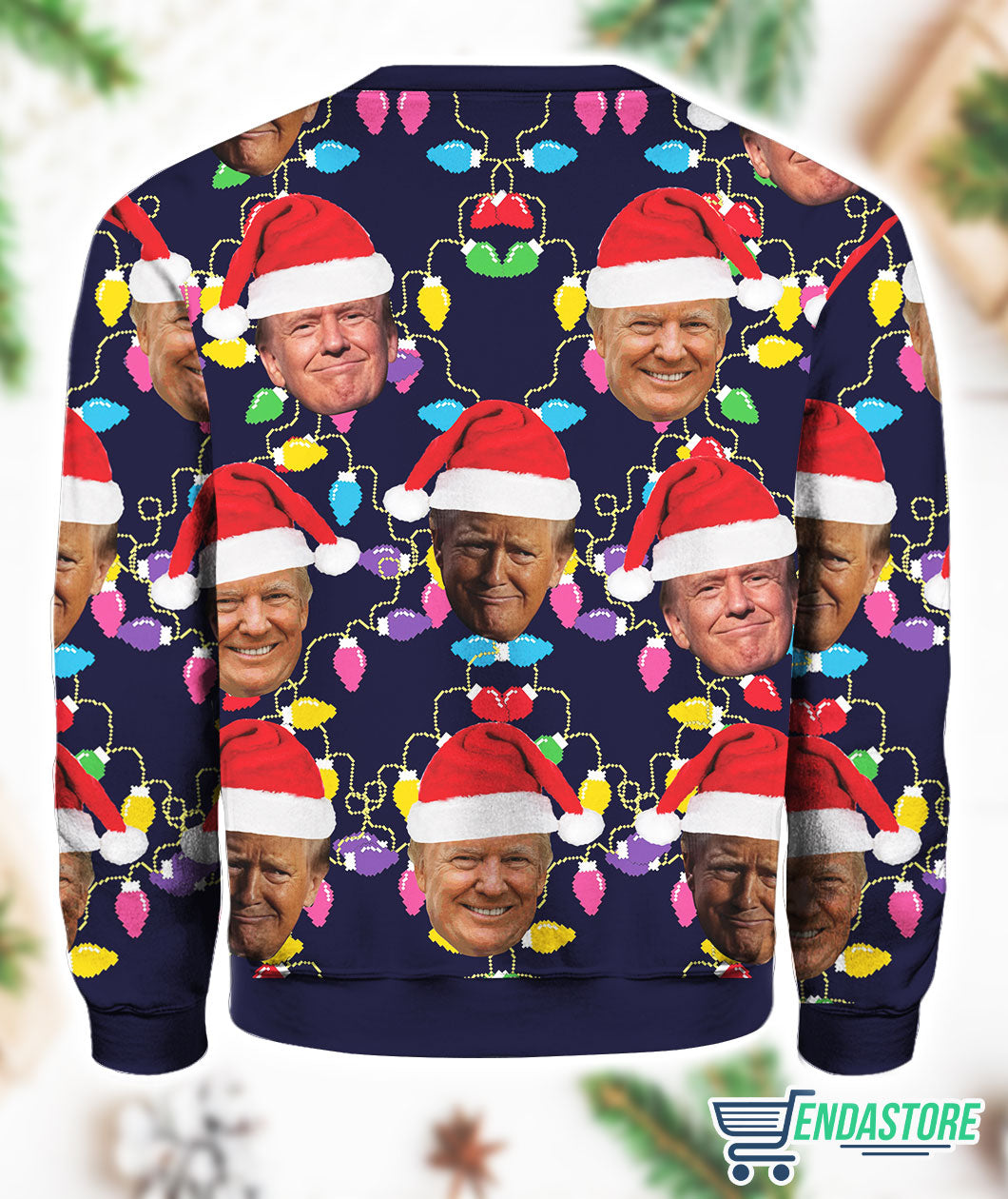 Humorous Trump Face 3D Ugly Christmas Sweater - Holiday Gift product image 3