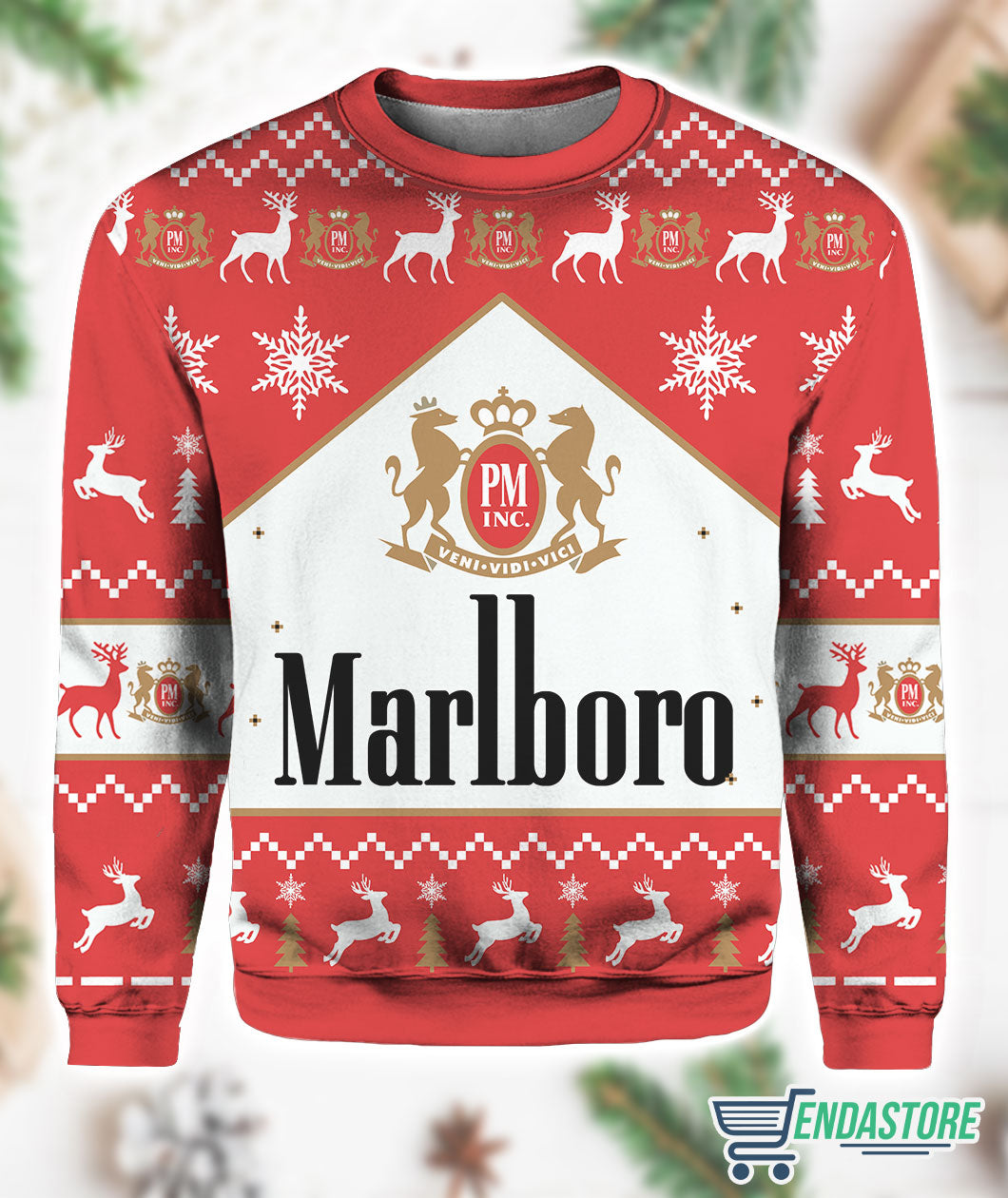 Marlboro Black Menthol Cigarette 3D Ugly Christmas Sweater - Holiday Gift product image 2