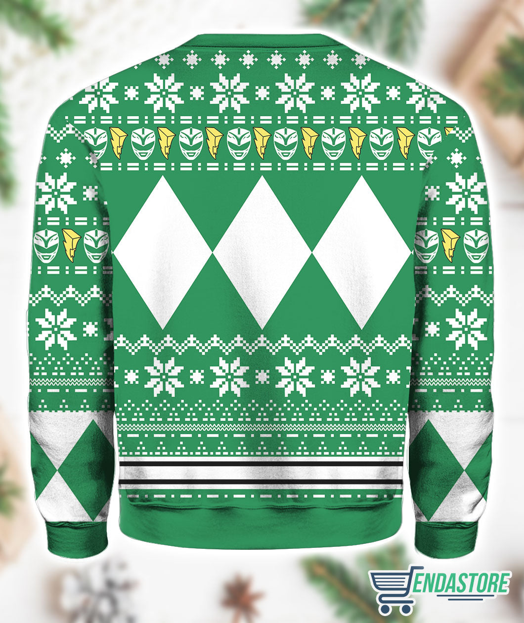 Mighty Morphin Green Ranger Power Rangers 3D Ugly Christmas Sweater - Holiday Gift product image 3