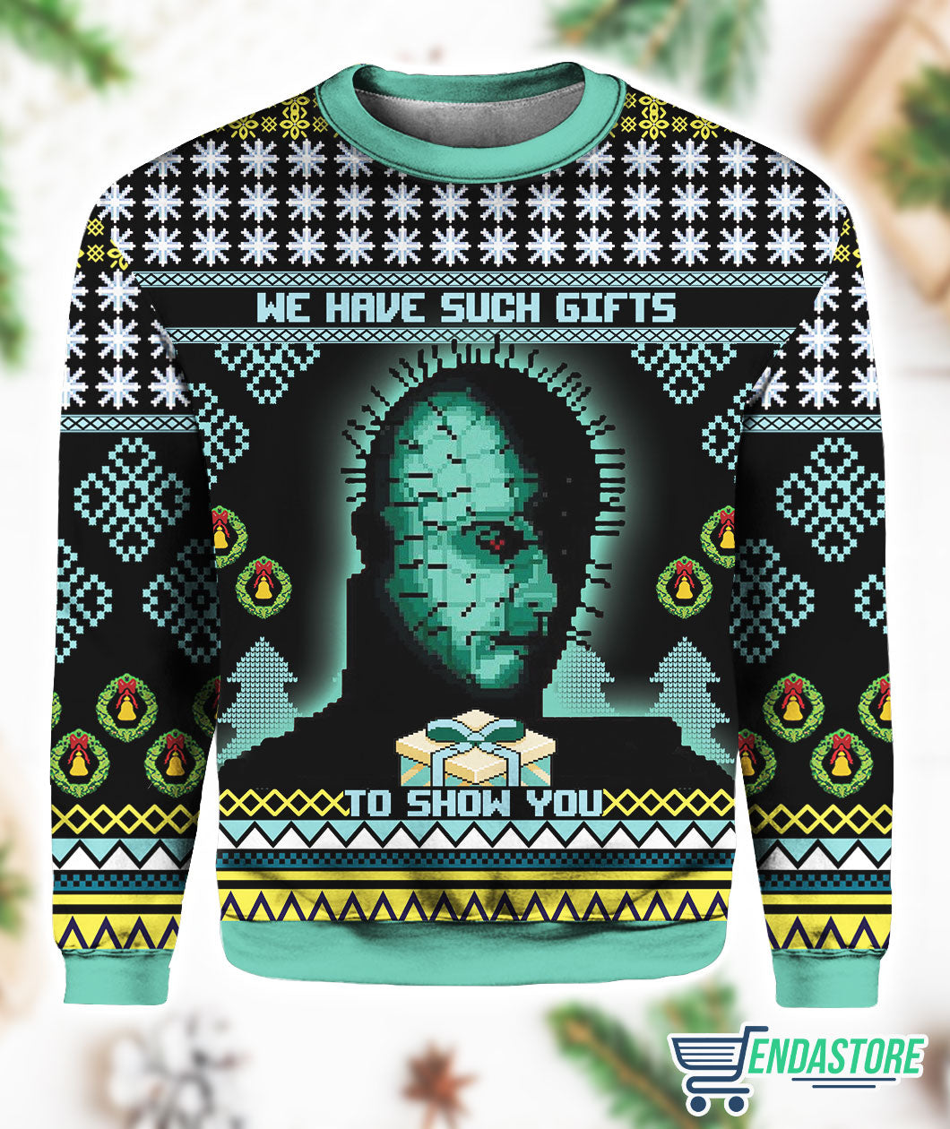 Pinhead Hellraiser 3D Christmas Sweater - Holiday Gift product image 2