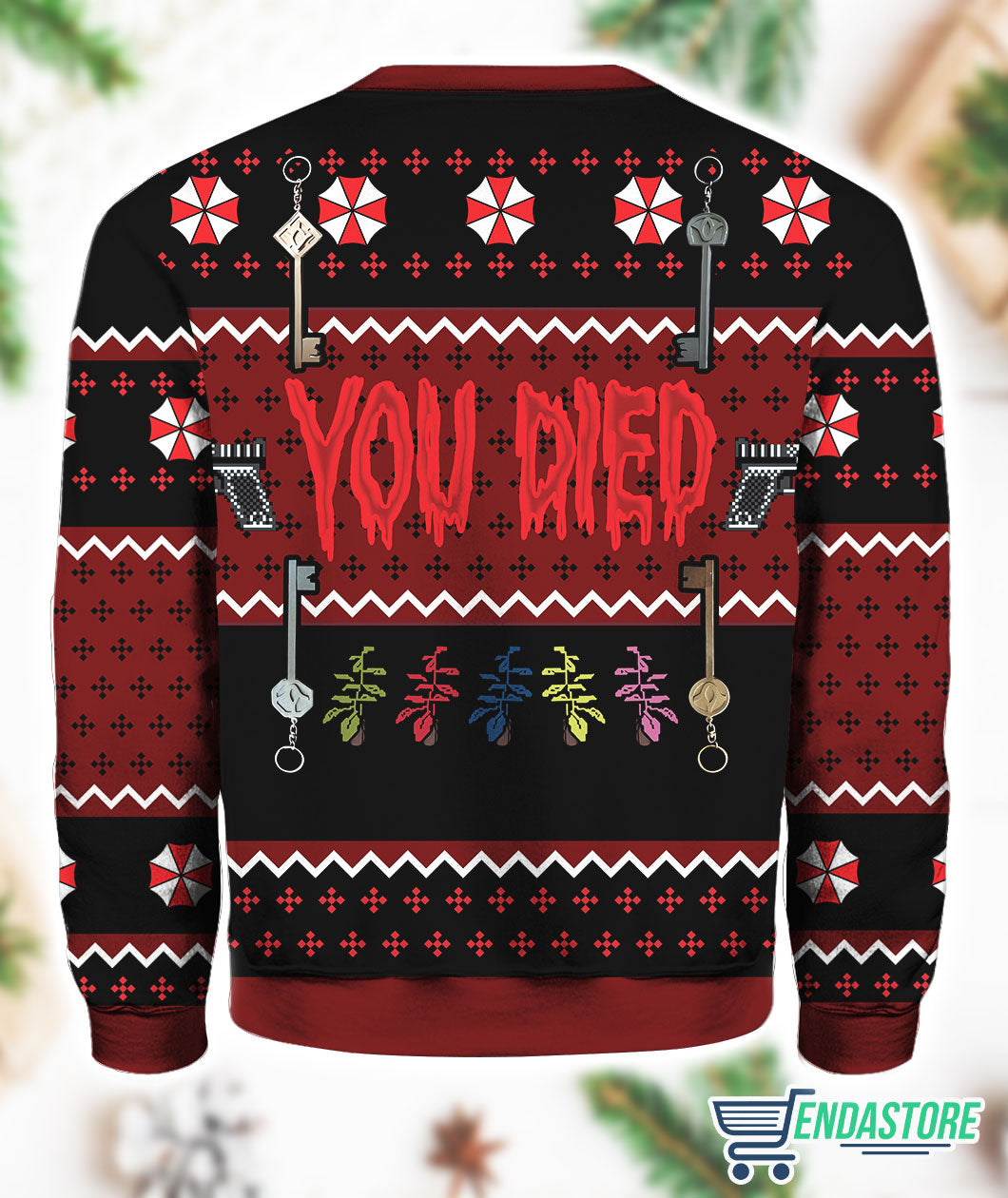 Resident Evil You Died 3D Ugly Christmas Sweater - Holiday Gift product image 3