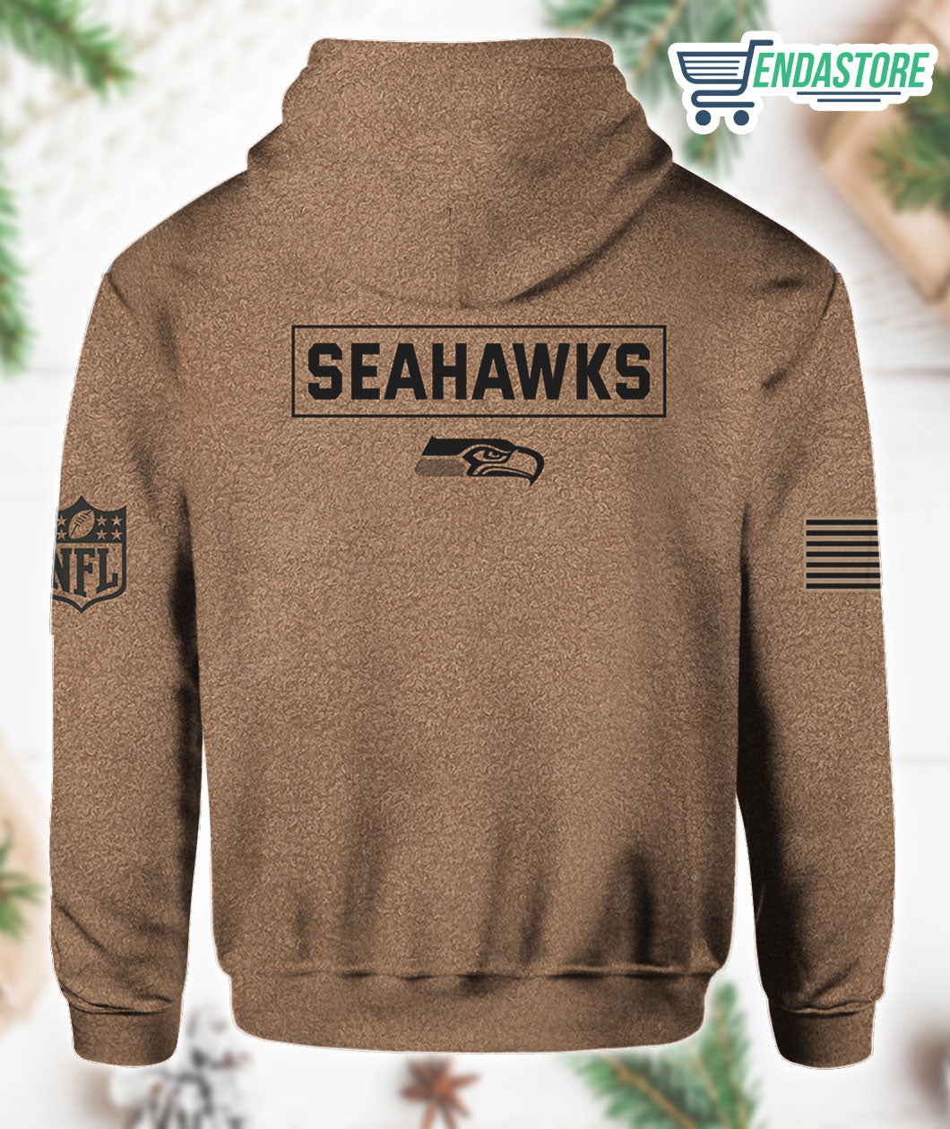 Seahawks Salute To Service Brown Sweatshirt 3D Sweater - Gift Idea product image 2