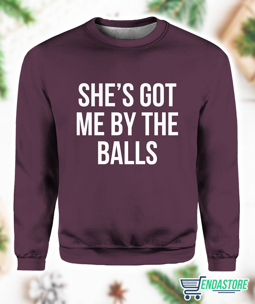 Shes Got Me By The Balls 3D Sweater - Gift Idea product image 2