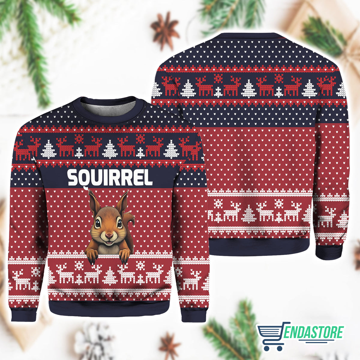 Squirrel 3D Ugly Christmas Sweater - Holiday Gift product image 4