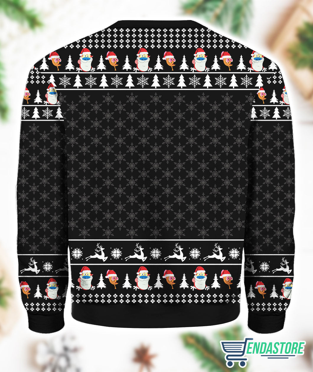 The Ren Stimpy Show 3D Ugly Christmas Sweater - Holiday Gift product image 3