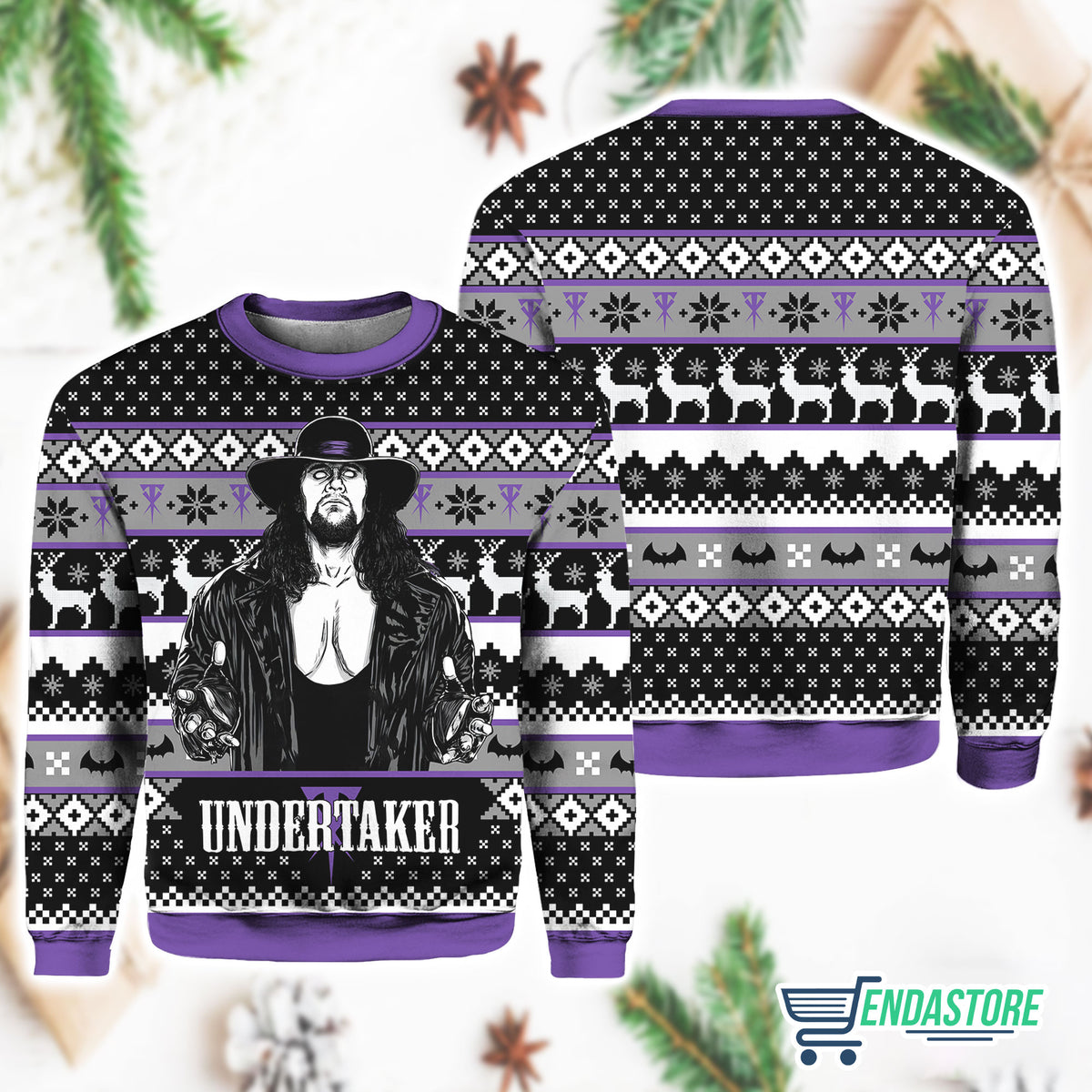 The Undertaker Mark Calaway 3D Ugly Christmas Sweater - Holiday Gift product image 4