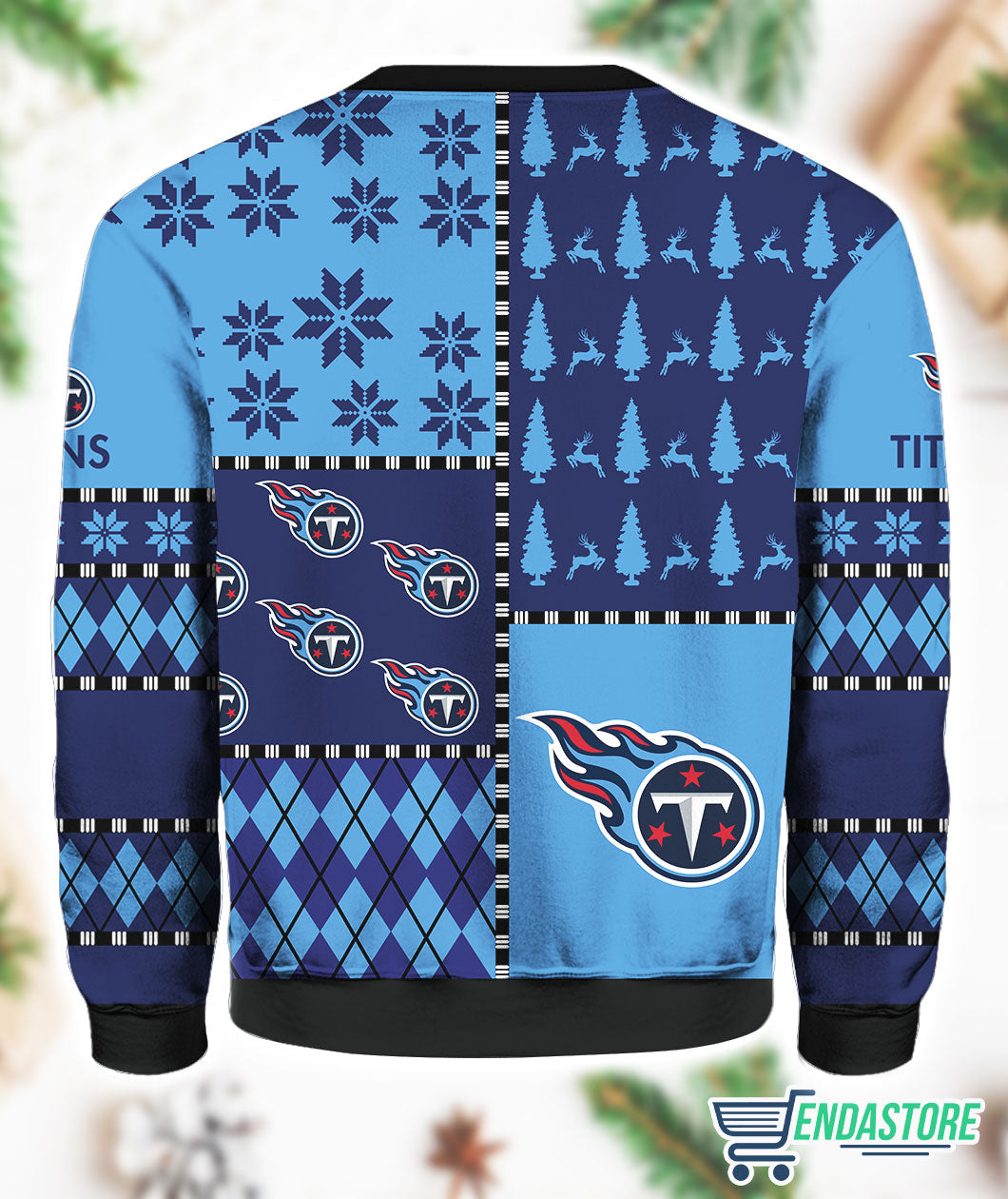 Titan Fans Knitted 3D Ugly Christmas Sweater - Holiday Gift product image 3