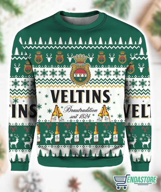 Veltins Brautradition Seit 1824 3D Ugly Christmas Sweater - Gift Idea product image