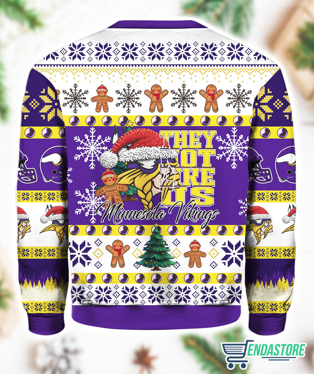 Viking They Not Like Us 3D Ugly Christmas Sweater - Holiday Gift product image 3