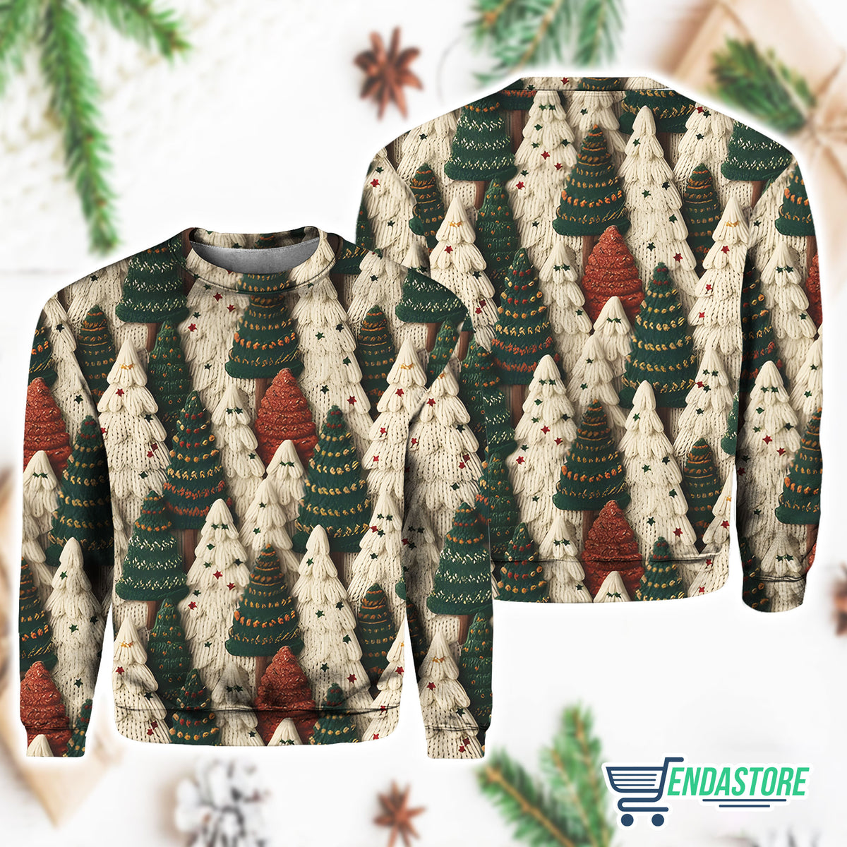 Women’s Christmas Pine Tree 3D Christmas Sweater - Holiday Gift product image 4