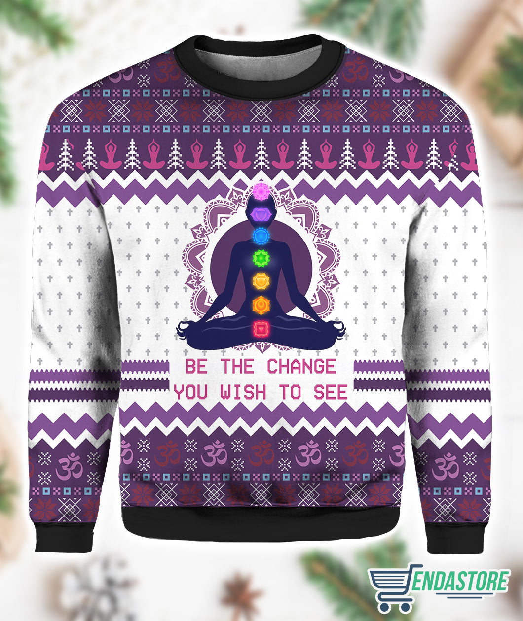 Yoga Be The Change 3D Sweater - Gift Idea product image 2