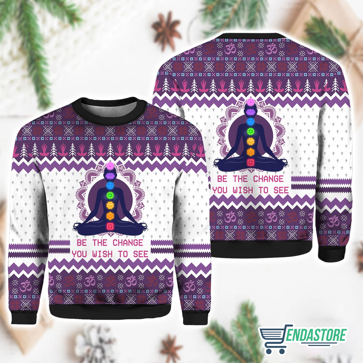 Yoga Be The Change 3D Sweater - Gift Idea product image 4