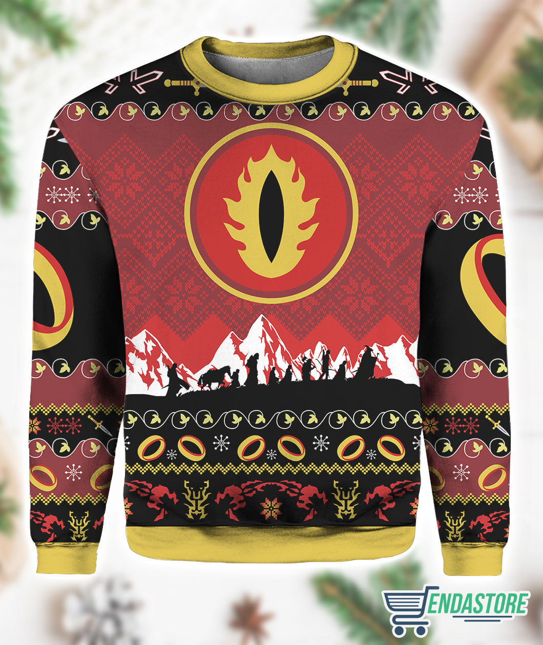 Eye of Sauron 3D Ugly Christmas Sweater - Holiday Gift product image