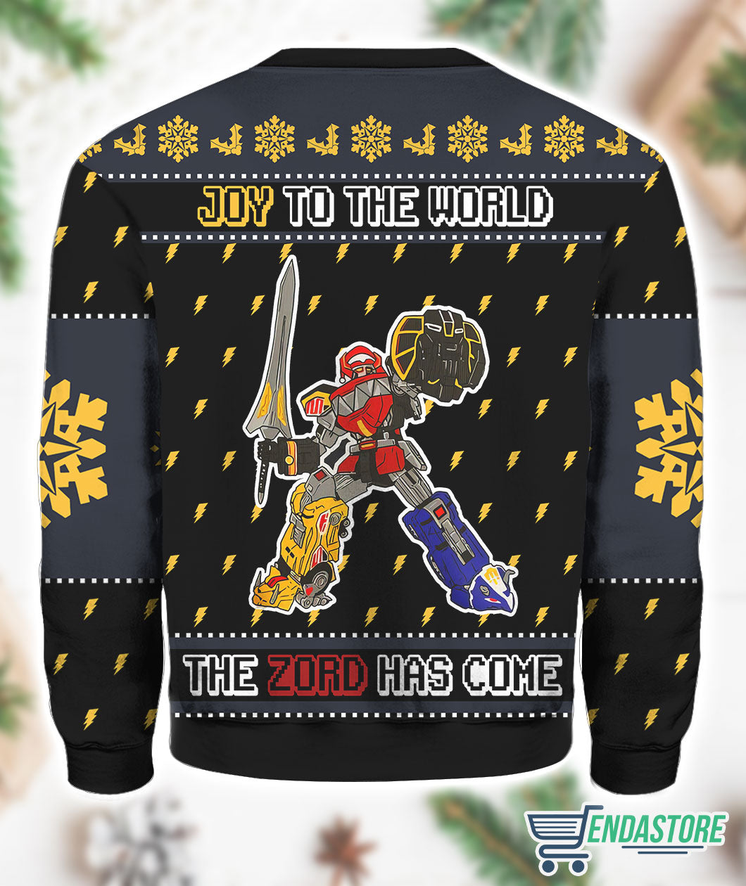 The Zord Has Come Power Rangers 3D Ugly Christmas Sweater - Holiday Gift product image 3