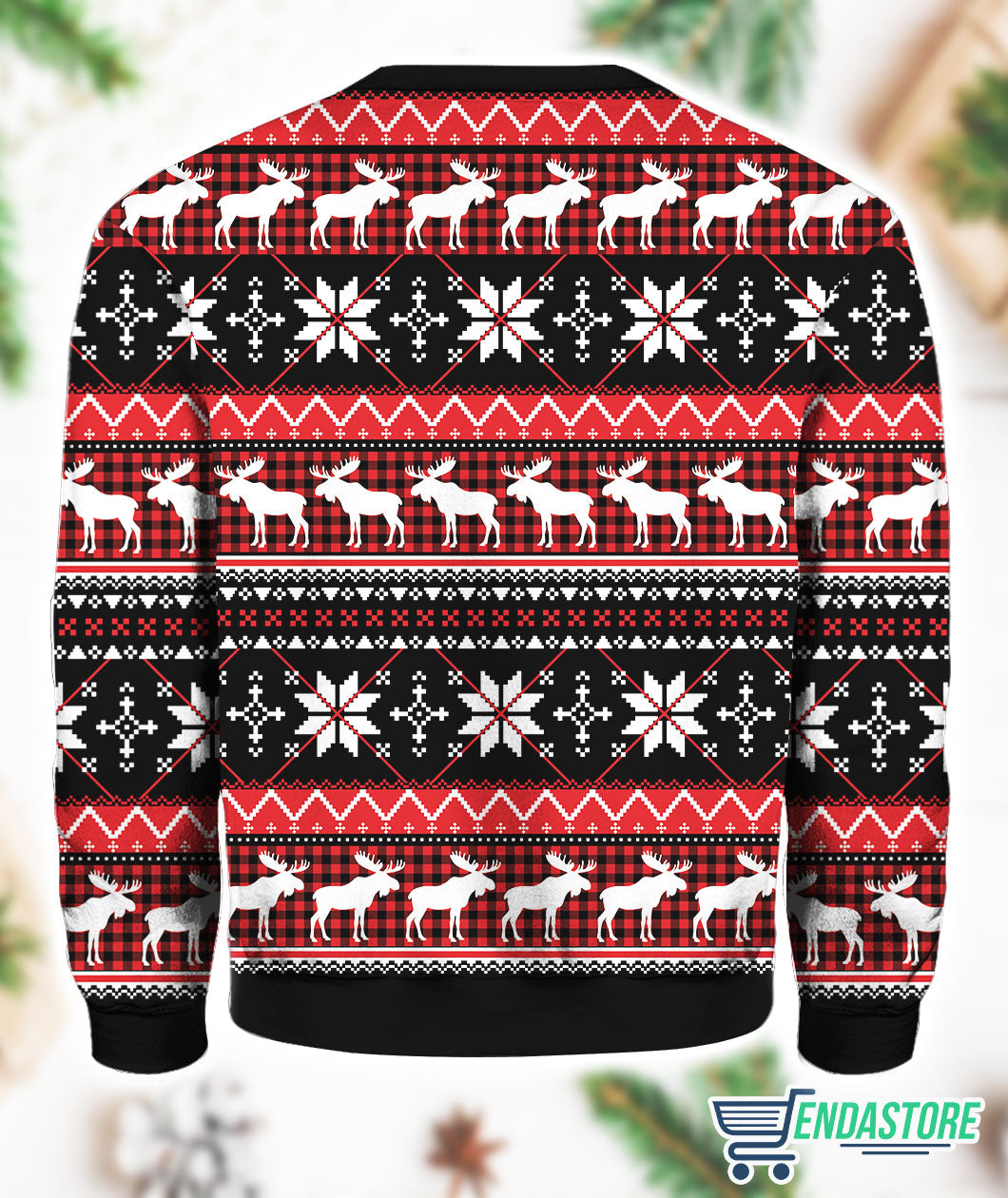 Moose Christmas Party 3D Ugly Christmas Sweater - Holiday Gift product image 3