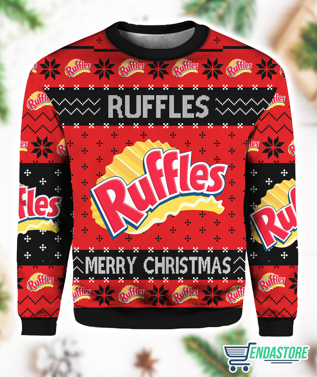 Rufffles Snack Brand 3D Ugly Christmas Sweater - Holiday Gift product image 2