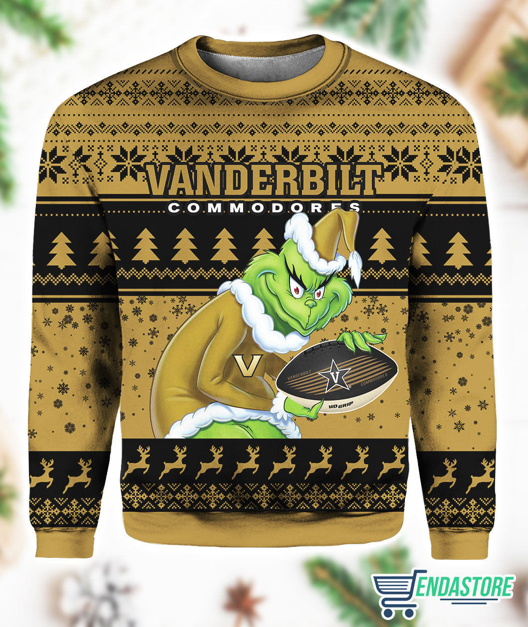 Vanderbilt Grnch 3D Ugly Christmas Sweater - Holiday Gift product image 2