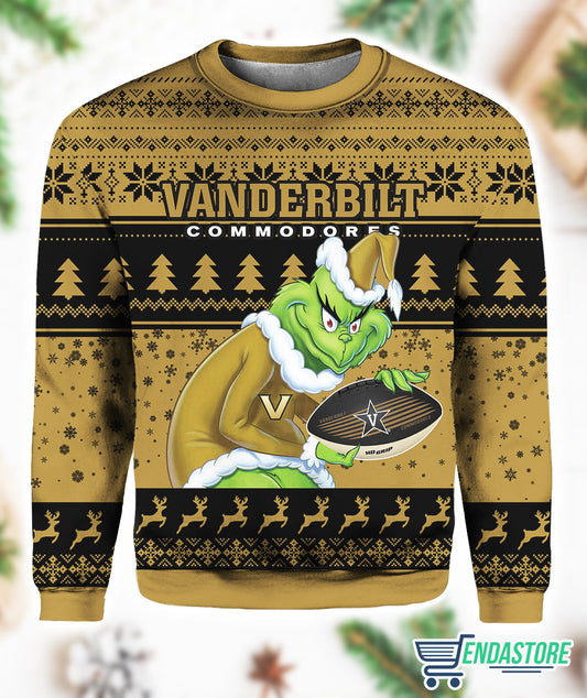 Vanderbilt Grnch 3D Ugly Christmas Sweater - Holiday Gift product image 2