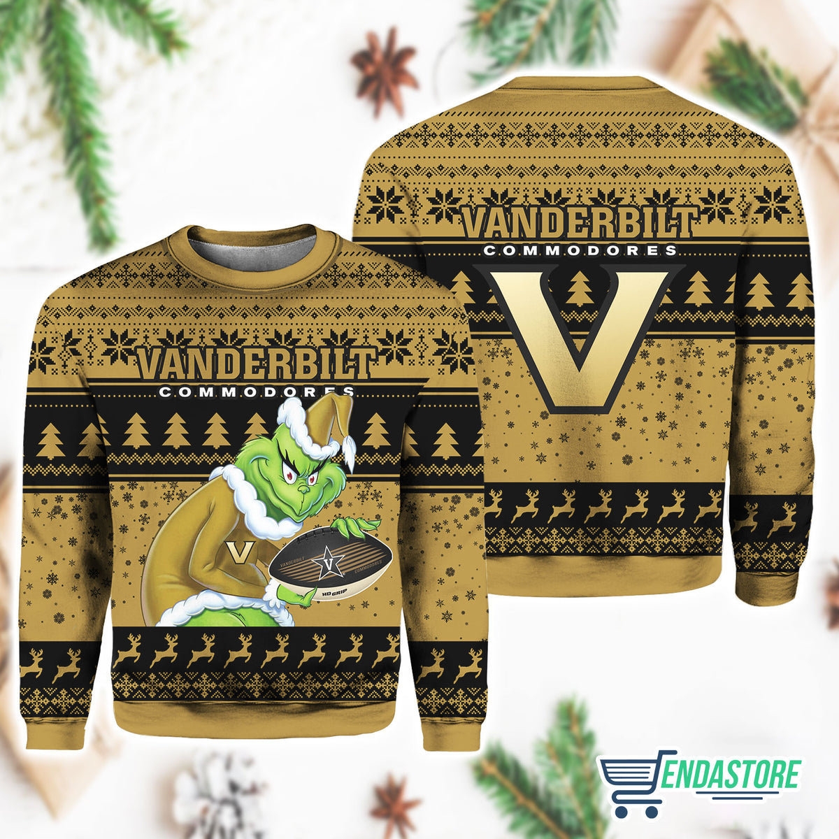 Vanderbilt Grnch 3D Ugly Christmas Sweater - Holiday Gift product image 4