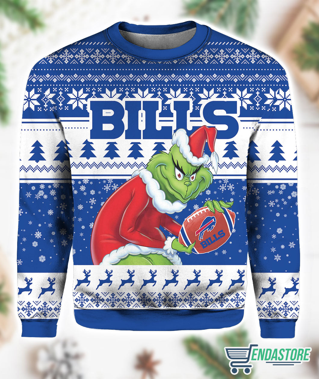 Bills Grnch Christmas Ugly Sweatshirt 3D Ugly Christmas Sweater - Holiday Gift product image
