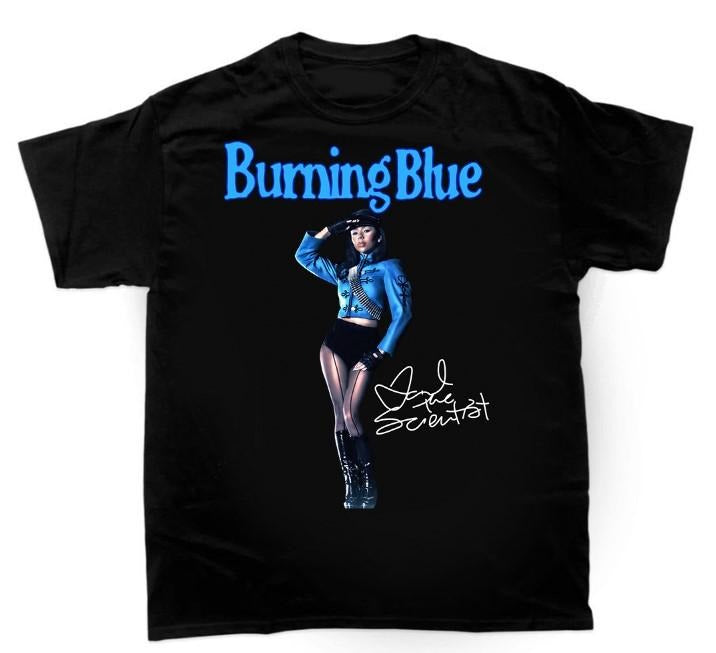 Burning Blue Mariah Scientist Signature. Rare - Adult & Kids T-Shirts, Sweatshirts & Hoodies apparel design preview 1