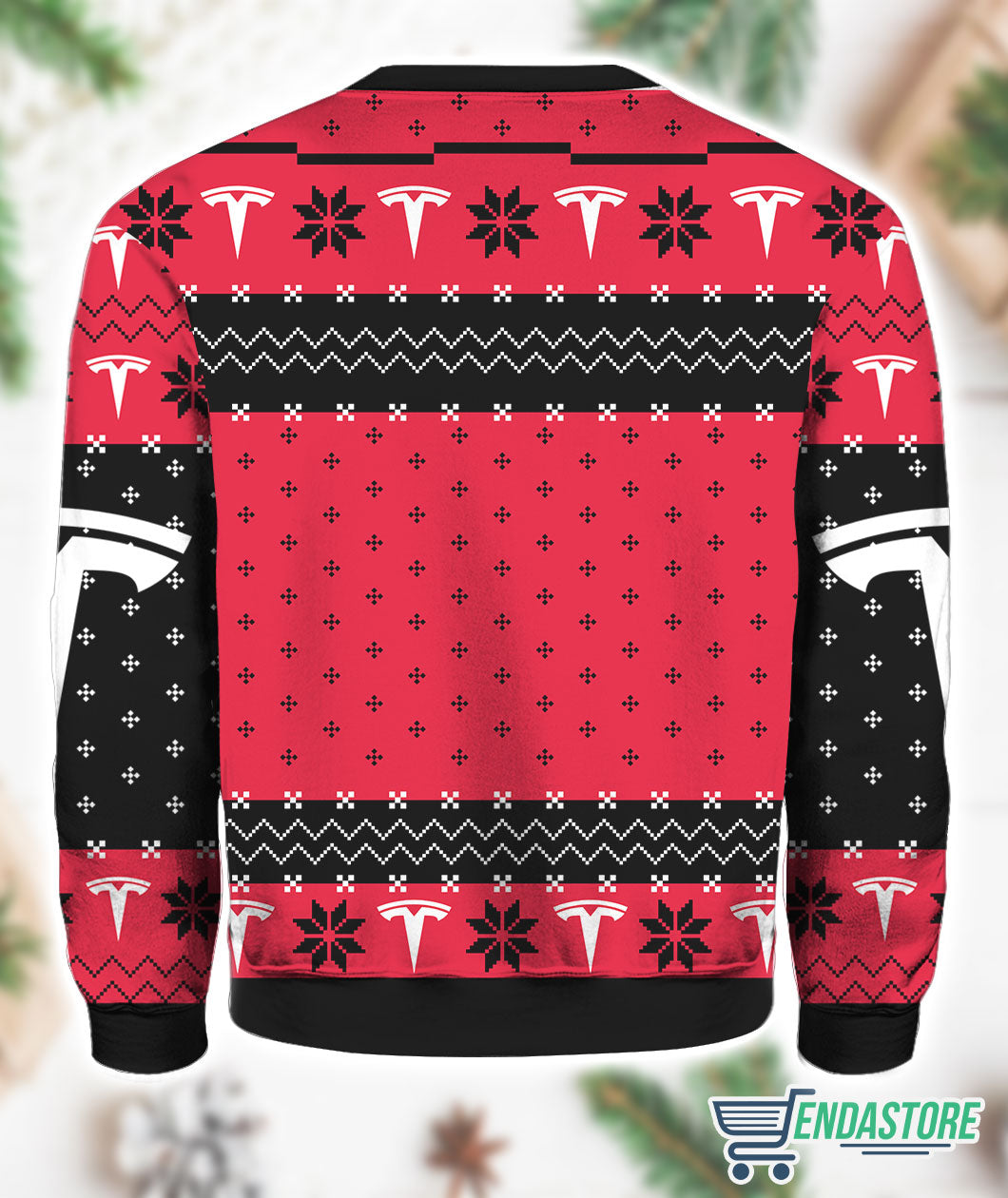 Tesla Motors 3D Ugly Christmas Sweater - Holiday Gift product image 2