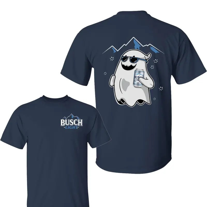 Buscch Light Ghost Halloween Classic Cotton 2 Sided - Adult & Kids T-Shirts, Sweatshirts & Hoodies apparel design preview 1