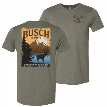 Busch Beer Brewed Hunt Front Back Print - Adult & Kids T-Shirts, Sweatshirts & Hoodies apparel design preview 1