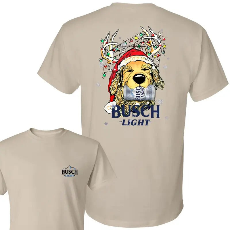 Busch Light Golden Dog 2 Sided Outdoors Funny Beer - Adult & Kids T-Shirts, Sweatshirts & Hoodies apparel design preview 1