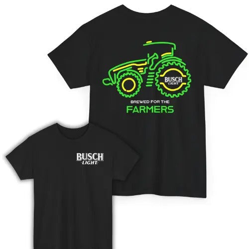 Busch Light Farmers Tractor Both Sided Fabric - Adult & Kids T-Shirts, Sweatshirts & Hoodies apparel design preview 1