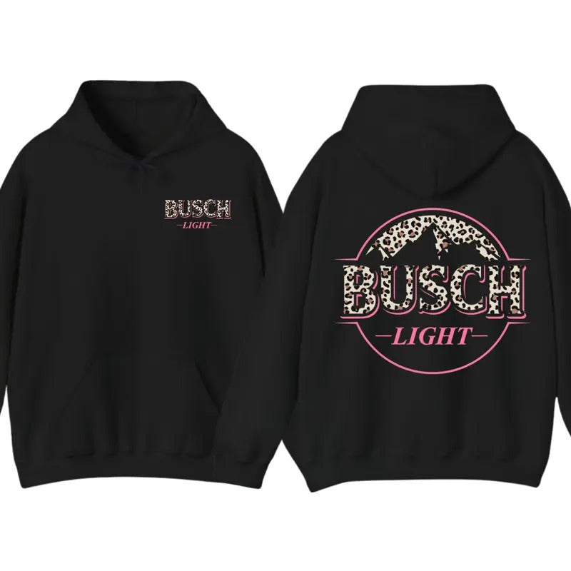 Busch Light Leopart Logo 2 Sided - Adult & Kids T-Shirts, Sweatshirts & Hoodies apparel design preview 1