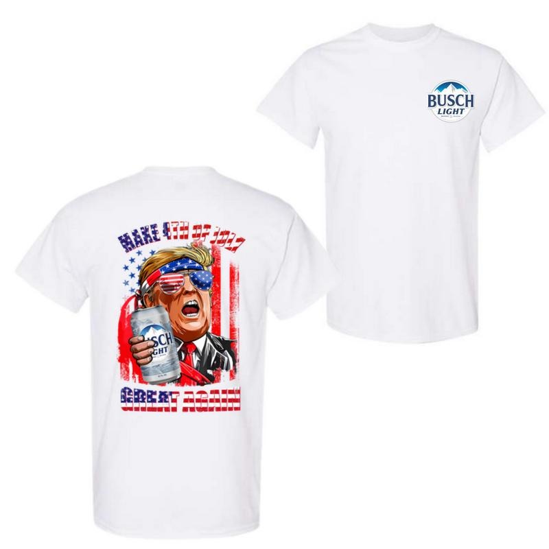Busch Light Make 4th July Great Again 2 Sided - Adult & Kids T-Shirts, Sweatshirts & Hoodies apparel design preview 1