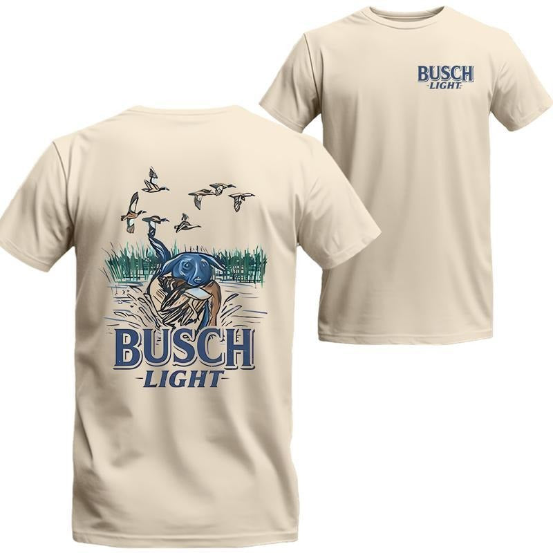 Busch Light Mans Best Friend Dog Short Sleeve - Adult & Kids T-Shirts, Sweatshirts & Hoodies apparel design preview 1