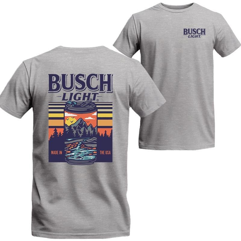 Busch Light Mans Can Scenic Short Sleeve - Adult & Kids T-Shirts, Sweatshirts & Hoodies apparel design preview 1