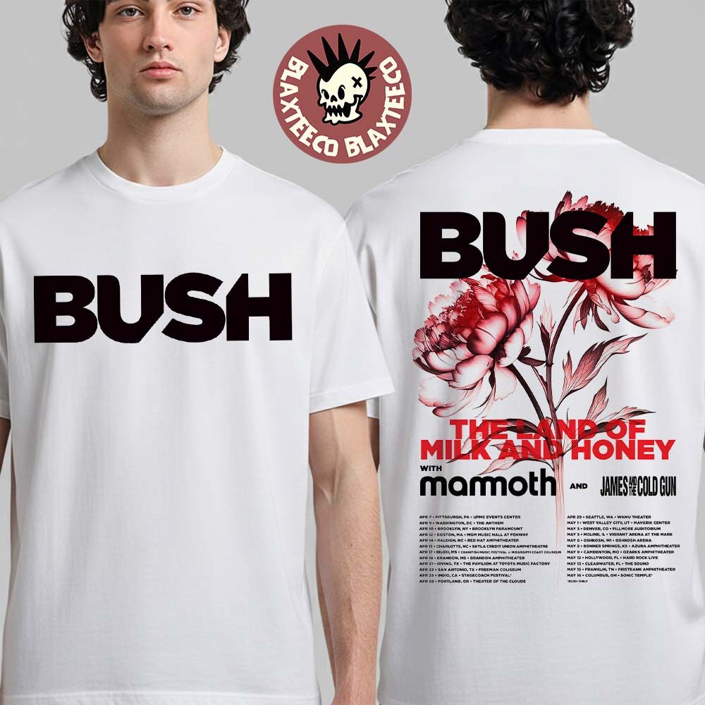 Bush Spring 2026 North America Schedule Dates Two - Adult & Kids T-Shirts, Sweatshirts & Hoodies apparel design preview 1