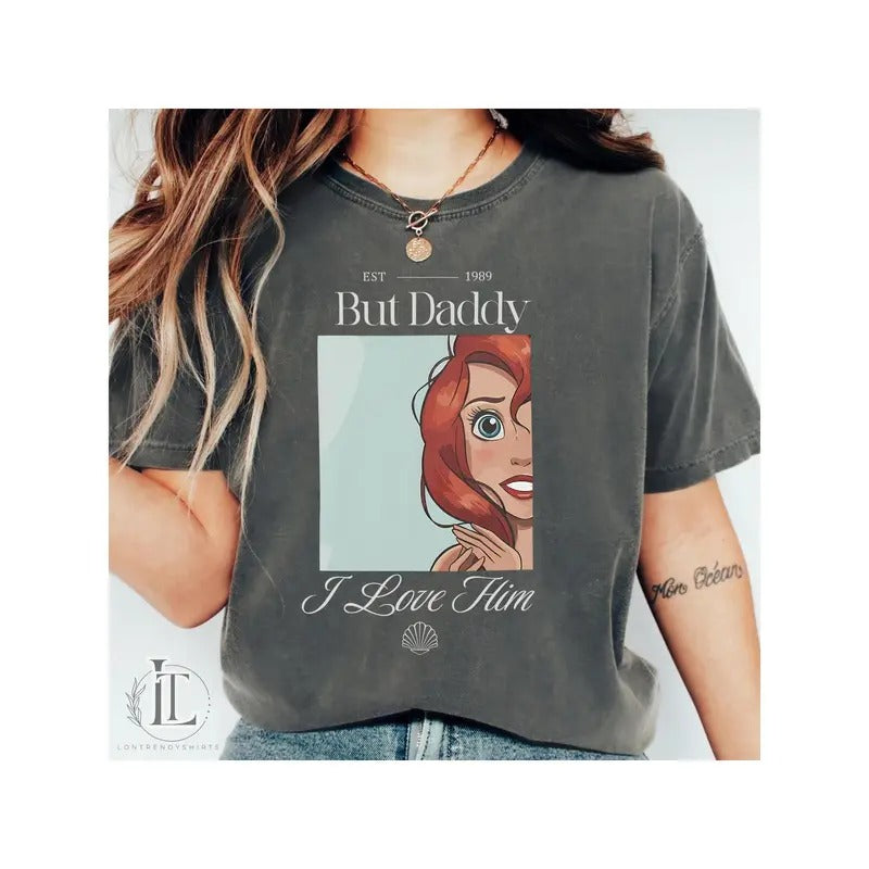 But Daddy I Love Him Little Girl Vintage Her Best - Adult & Kids T-Shirts, Sweatshirts & Hoodies apparel design preview 1
