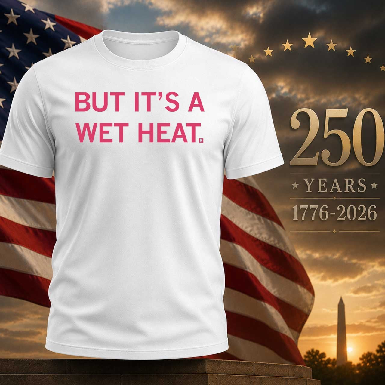 But It's a Wet Heat - Adult & Kids T-Shirts, Sweatshirts & Hoodies apparel design preview 1