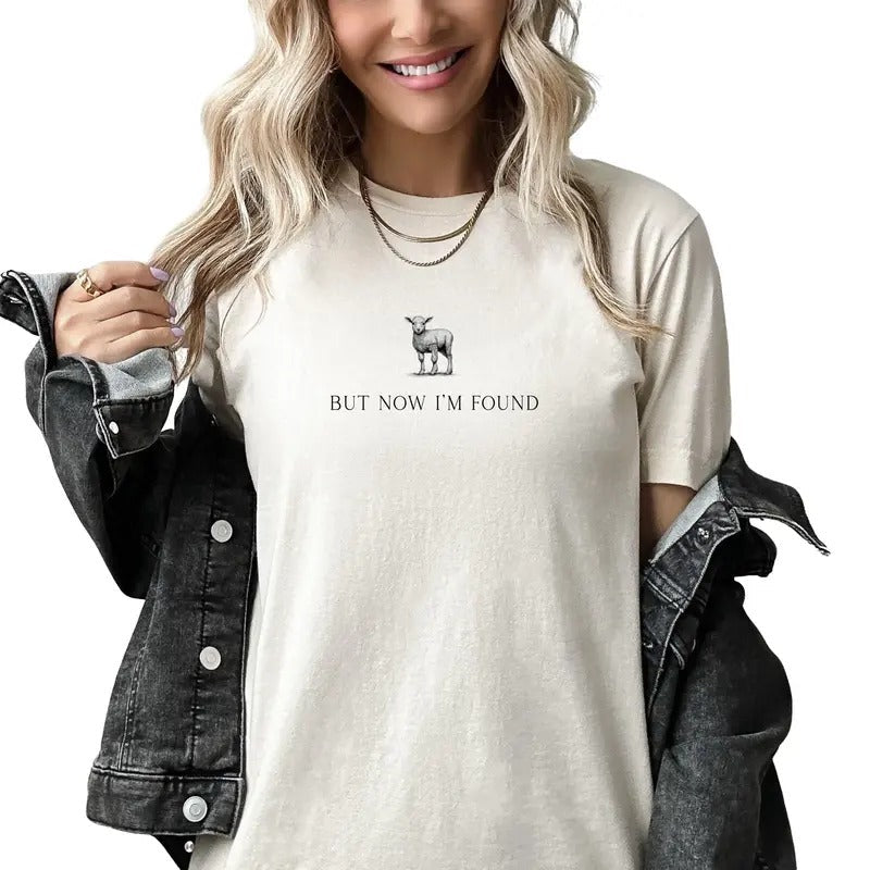 But Now I'M Found Christian Retro Jesus Her Me - Adult & Kids T-Shirts, Sweatshirts & Hoodies apparel design preview 1