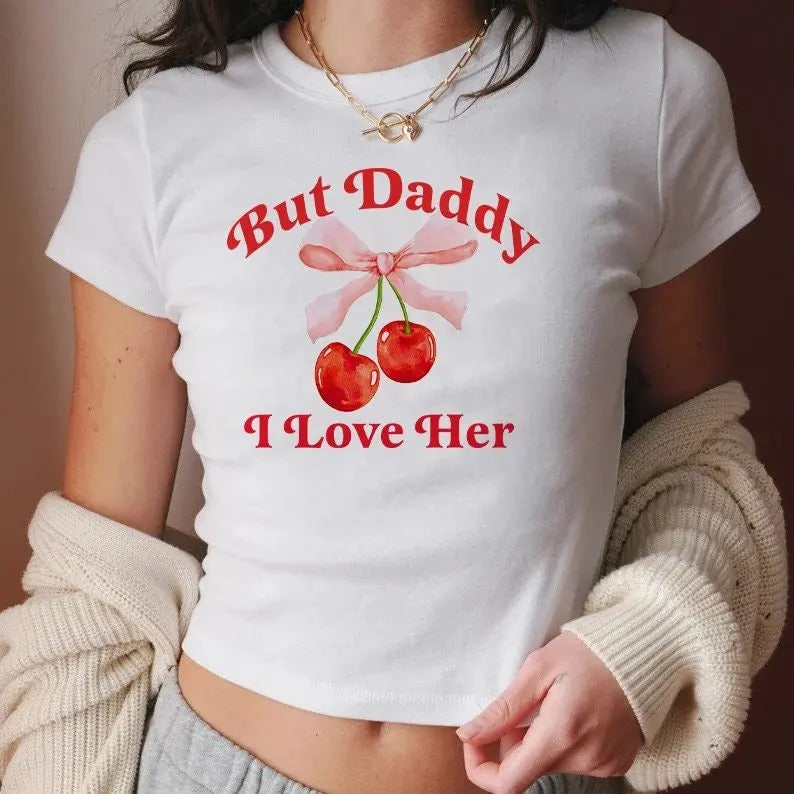 But Daddy I Love Her Baby Funny Lesbian Cool Queer - Adult & Kids T-Shirts, Sweatshirts & Hoodies apparel design preview 1