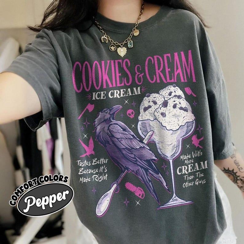 Butcher Blackbird Dark Romance Bookish Cookie Cream - Adult & Kids T-Shirts, Sweatshirts & Hoodies apparel design preview 1
