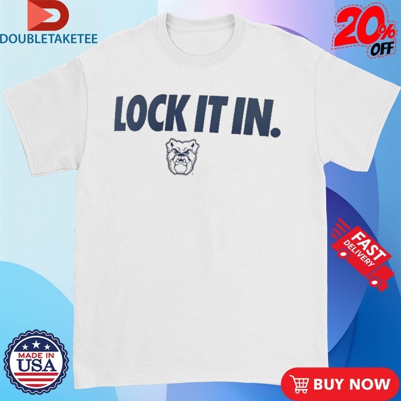 Butler Bulldogs Lock It In - Adult & Kids T-Shirts, Sweatshirts & Hoodies apparel design preview 1