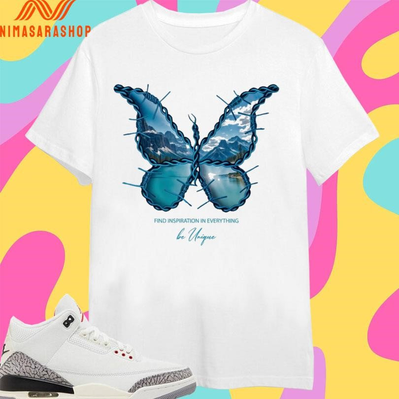 Butterfly Find Inspiration In Everything Be Unique - Adult & Kids T-Shirts, Sweatshirts & Hoodies apparel design preview 1
