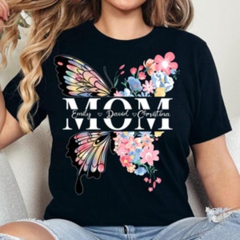 Butterfly Mom Floral Mama Mother Life Lover - Adult & Kids T-Shirts, Sweatshirts & Hoodies apparel design preview 1