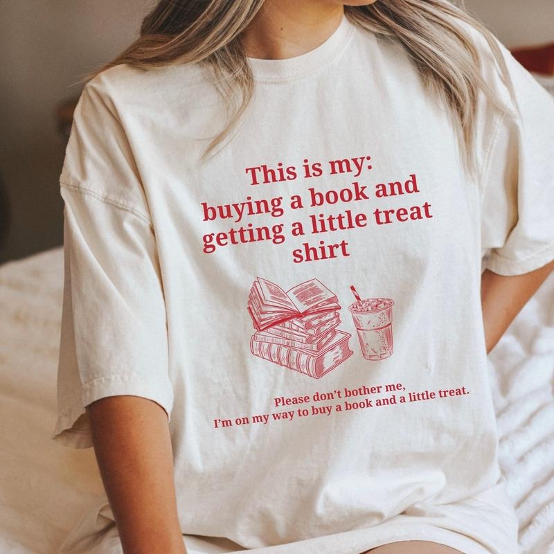 Buying Book Getting Little Treat Bookish Retro - Adult & Kids T-Shirts, Sweatshirts & Hoodies apparel design preview 1