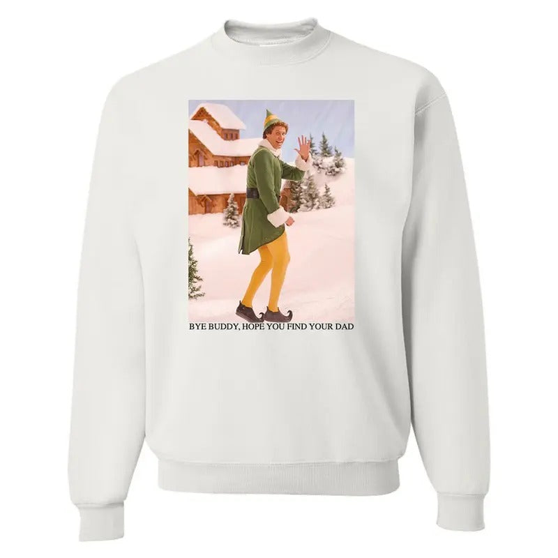 'Bye Buddy' Cozy Elf - Adult & Kids T-Shirts, Sweatshirts & Hoodies apparel design preview 1