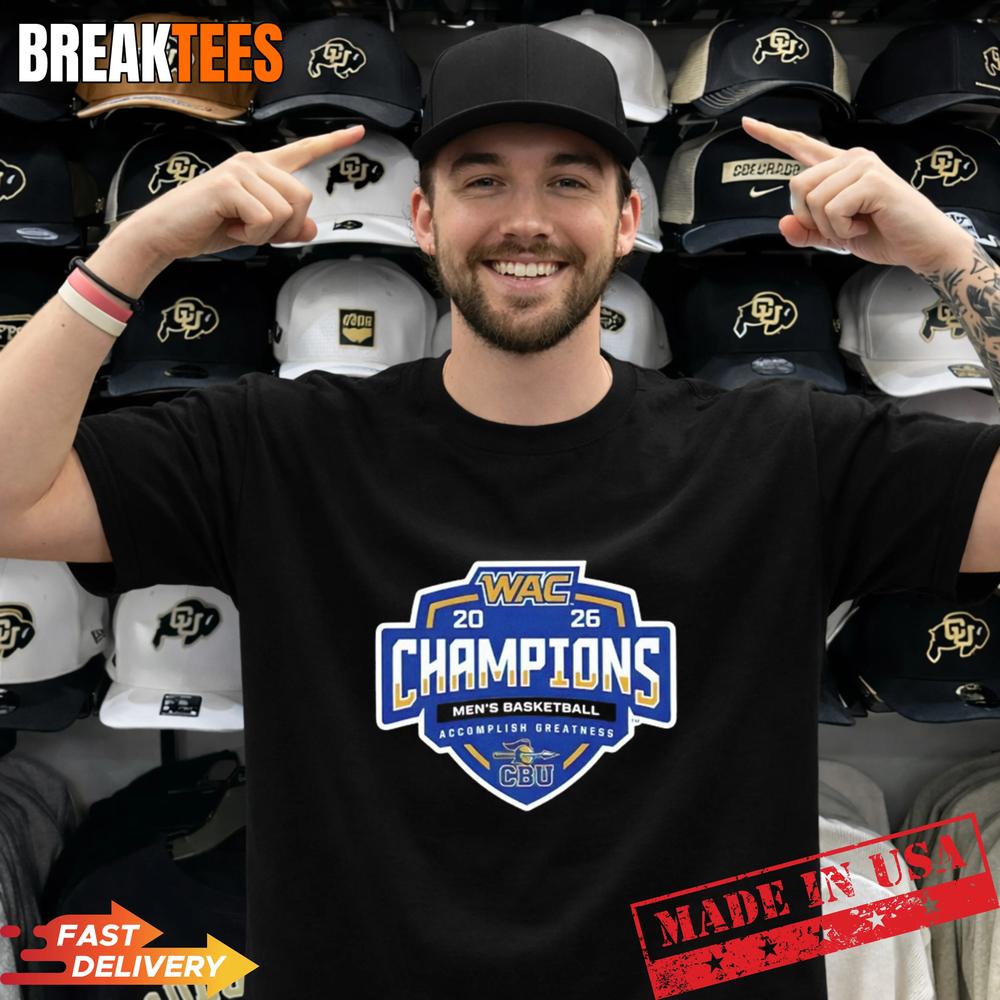 CBU Basketball WAC 2026 Champions - Adult & Kids T-Shirts, Sweatshirts & Hoodies apparel design preview 1