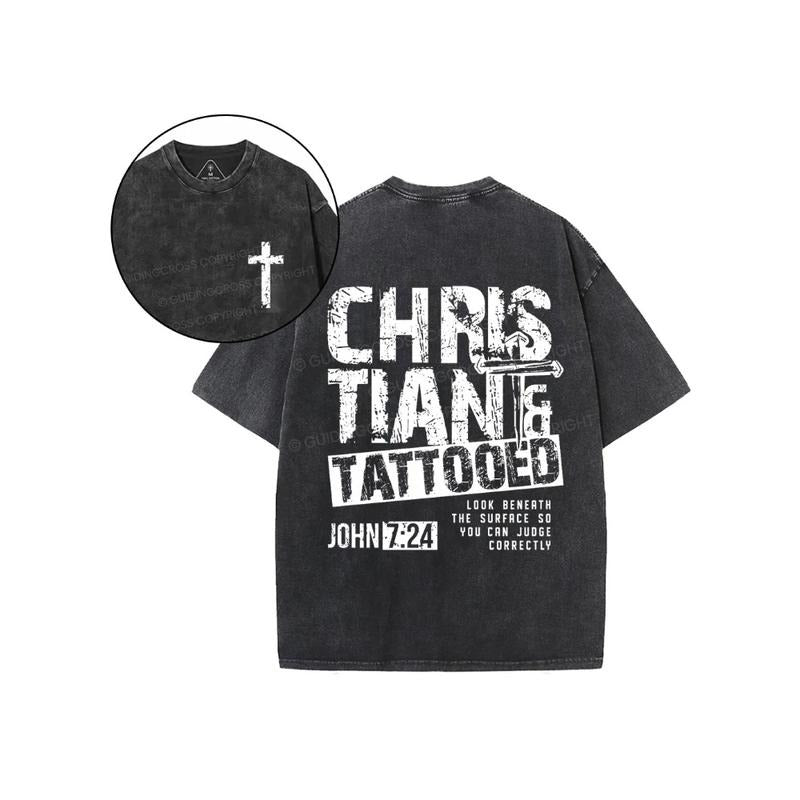 CHRISTIAN TATTOOED Benath Surface So You Can Judge - Adult & Kids T-Shirts, Sweatshirts & Hoodies apparel design preview 1