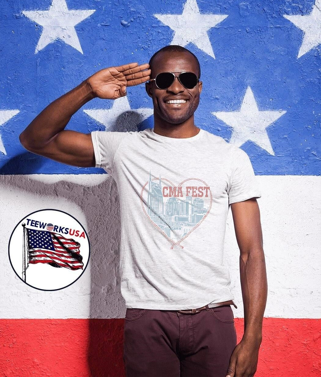 CMA Fest Nashville city heart country music - Adult & Kids T-Shirts, Sweatshirts & Hoodies apparel design preview 1