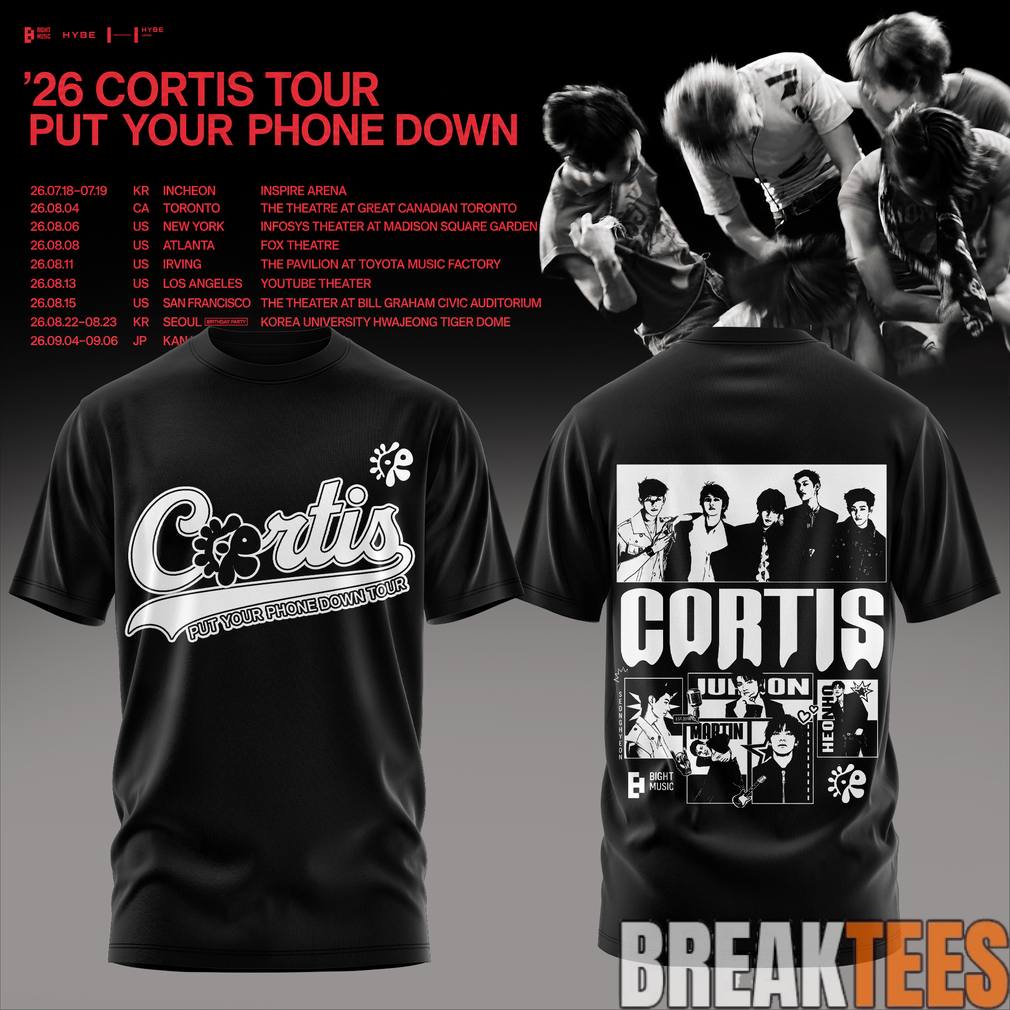CORTIS Put Your Phone Down Tour 2026 Special - Adult & Kids T-Shirts, Sweatshirts & Hoodies apparel design preview 1