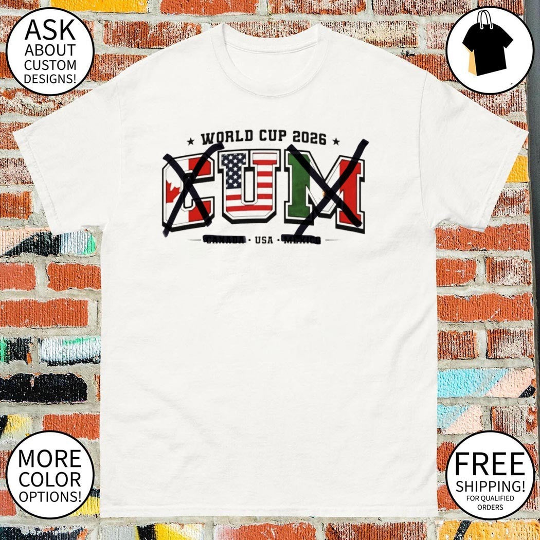 CUM only U World Cup 2026 United States USA Soccer - Adult & Kids T-Shirts, Sweatshirts & Hoodies apparel design preview 1